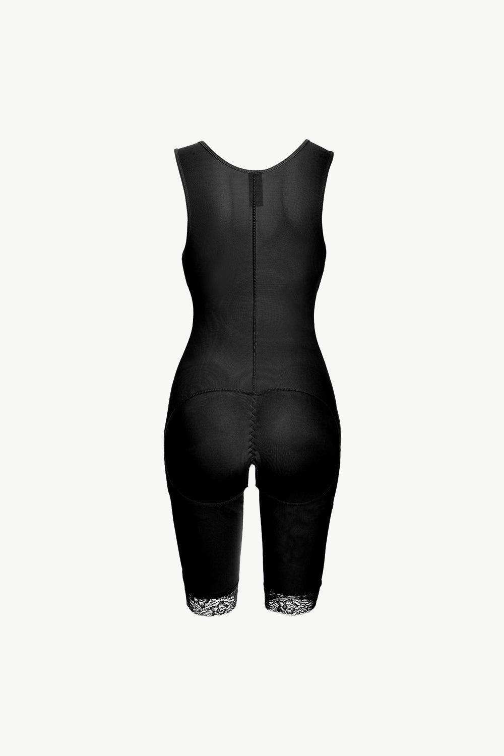 Full Size Lace Trim Shapewear with Zipper - Trendsi - Flyclothing LLC