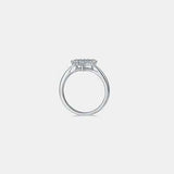 Moissanite 925 Sterling Silver Heart Ring - Trendsi - Flyclothing LLC