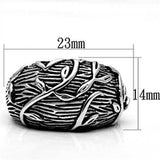 Alamode Rhodium Brass Ring with No Stone - Alamode - Flyclothing LLC