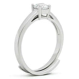 Alamode Rhodium Brass Ring with AAA Grade CZ in Clear - Alamode - Flyclothing LLC