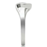 Alamode Rhodium Brass Ring with AAA Grade CZ in Clear - Alamode - Flyclothing LLC