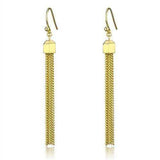 Alamode Gold Brass Earrings with Top Grade Crystal in Clear - Alamode - Flyclothing LLC