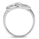 Alamode Rhodium Brass Ring with AAA Grade CZ in Clear - Alamode - Flyclothing LLC
