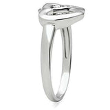 Alamode Rhodium Brass Ring with AAA Grade CZ in Clear - Alamode - Flyclothing LLC