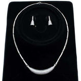 Alamode Rhodium Brass Jewelry Sets with AAA Grade CZ in Clear - Alamode - Flyclothing LLC