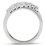 Alamode Rhodium Brass Ring with AAA Grade CZ in Clear - Alamode - Flyclothing LLC