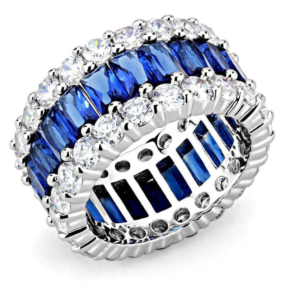 Alamode Rhodium Brass Ring with Synthetic in Montana - Alamode - Flyclothing LLC