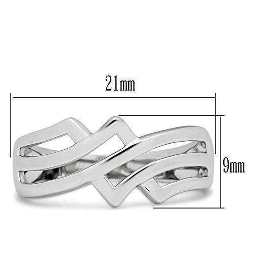 Alamode Rhodium Brass Ring with No Stone - Alamode - Flyclothing LLC