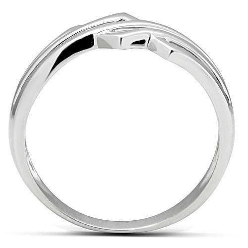 Alamode Rhodium Brass Ring with No Stone - Alamode - Flyclothing LLC