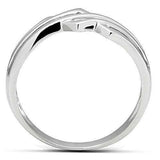 Alamode Rhodium Brass Ring with No Stone - Alamode - Flyclothing LLC