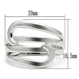 Alamode Rhodium Brass Ring with No Stone - Alamode - Flyclothing LLC