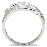 Alamode Rhodium Brass Ring with No Stone - Alamode - Flyclothing LLC
