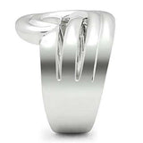 Alamode Rhodium Brass Ring with No Stone - Alamode - Flyclothing LLC