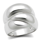 Alamode Rhodium Brass Ring with No Stone - Alamode - Flyclothing LLC