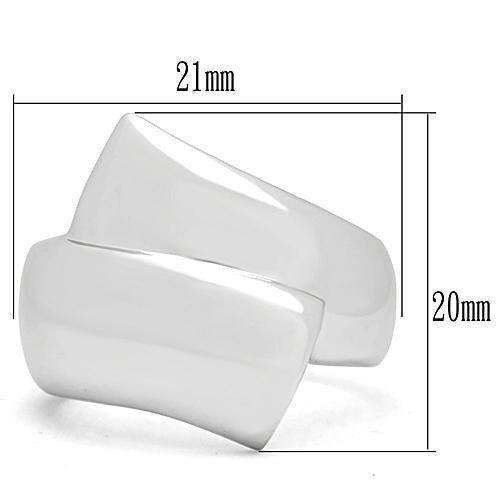 Alamode Rhodium Brass Ring with No Stone - Alamode - Flyclothing LLC