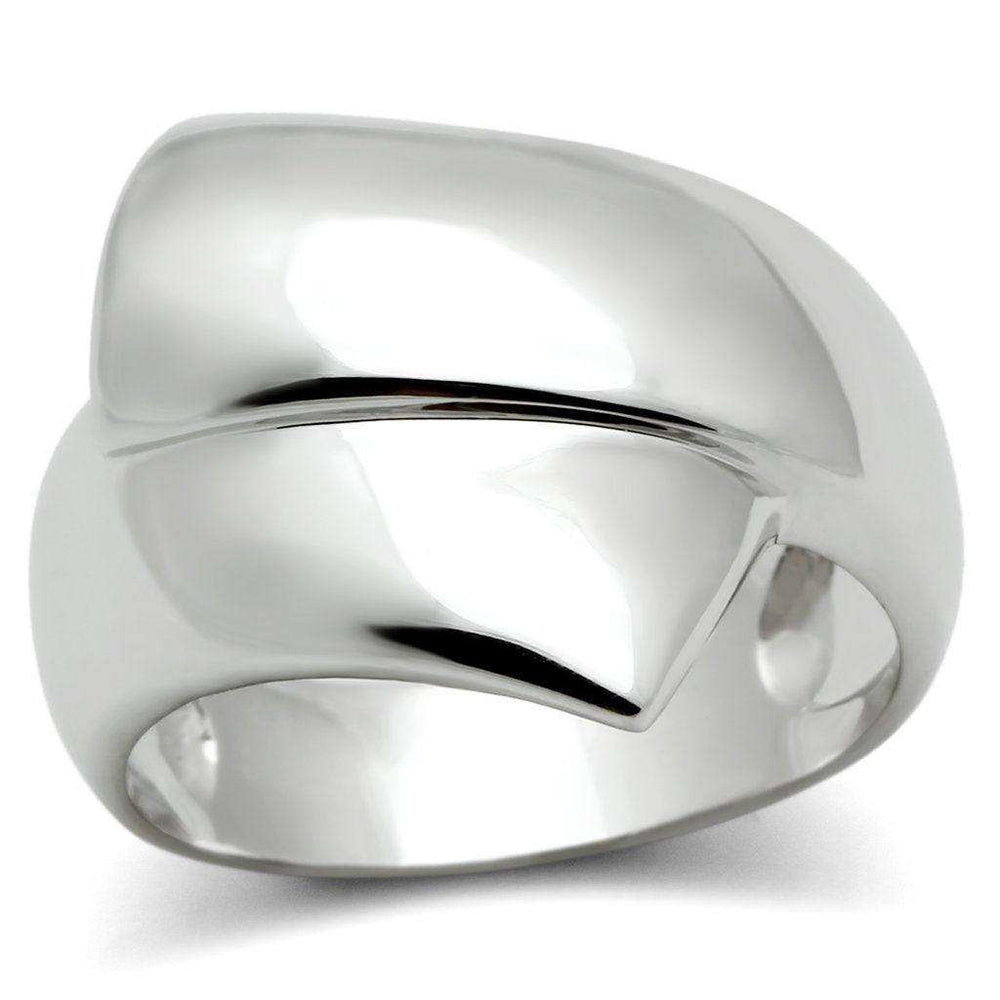 Alamode Rhodium Brass Ring with No Stone - Alamode - Flyclothing LLC
