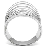 Alamode Rhodium Brass Ring with No Stone - Alamode - Flyclothing LLC