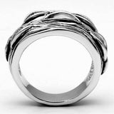 Alamode Rhodium Brass Ring with No Stone - Alamode - Flyclothing LLC