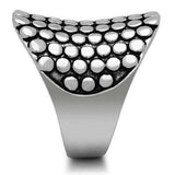 Alamode Rhodium Brass Ring with No Stone - Alamode - Flyclothing LLC