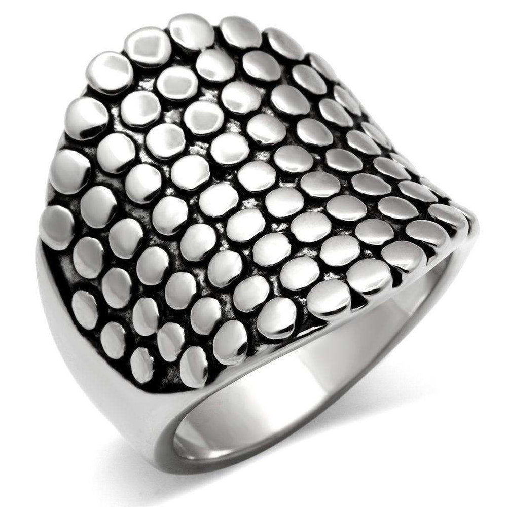 Alamode Rhodium Brass Ring with No Stone - Alamode - Flyclothing LLC