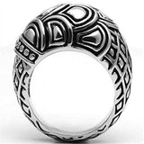 Alamode Rhodium Brass Ring with No Stone - Alamode - Flyclothing LLC
