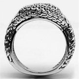Alamode Rhodium Brass Ring with No Stone - Alamode - Flyclothing LLC