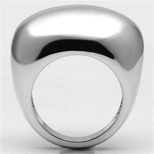Alamode Rhodium Brass Ring with No Stone - Alamode - Flyclothing LLC