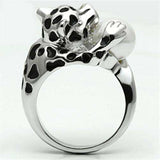 Alamode Rhodium Brass Ring with Synthetic Pearl in White - Alamode - Flyclothing LLC