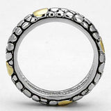 Alamode Reverse Two-Tone Brass Ring with Epoxy in Jet - Alamode - Flyclothing LLC