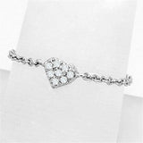 Alamode Rhodium Brass Ring with AAA Grade CZ in Clear - Alamode - Flyclothing LLC