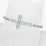 Alamode Rhodium Brass Ring with AAA Grade CZ in Clear - Alamode - Flyclothing LLC