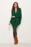 Open Front Batwing Sleeve Cardigan - Trendsi - Flyclothing LLC