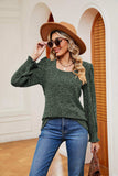 Square Neck Puff Sleeve Top - Trendsi - Flyclothing LLC