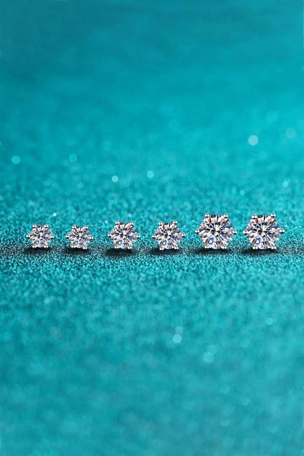 Endless Cheer Moissanite Stud Earrings - Trendsi - Flyclothing LLC