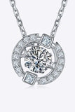 Moissanite Pendant Chain-Link Necklace - Trendsi - Flyclothing LLC