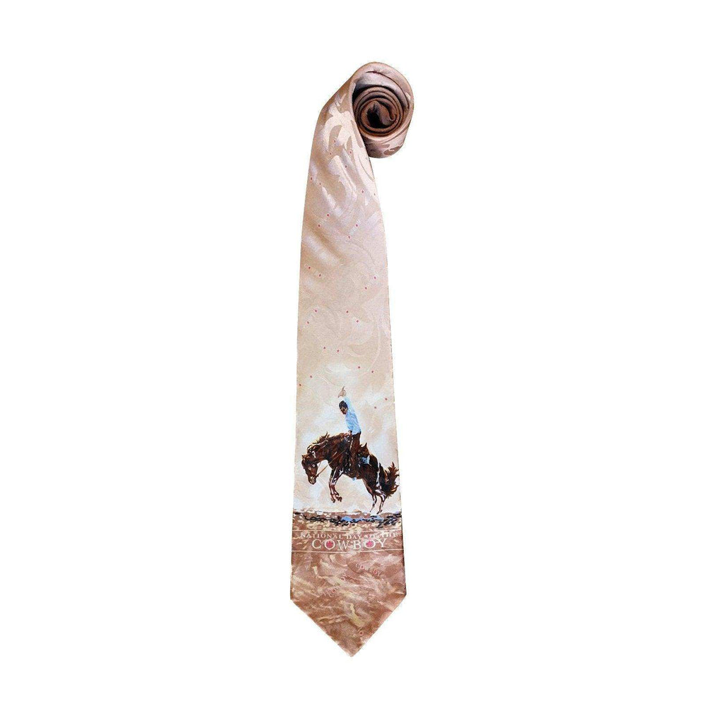 Limited-Edition National Cowboy Day Silk Tie by Joelle Smith - Rockmount Clothing - Flyclothing LLC