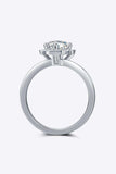 1 Carat Moissanite 925 Sterling Silver Halo Ring - Trendsi - Flyclothing LLC