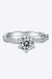 1 Carat Moissanite 925 Sterling Silver Ring - Trendsi - Flyclothing LLC