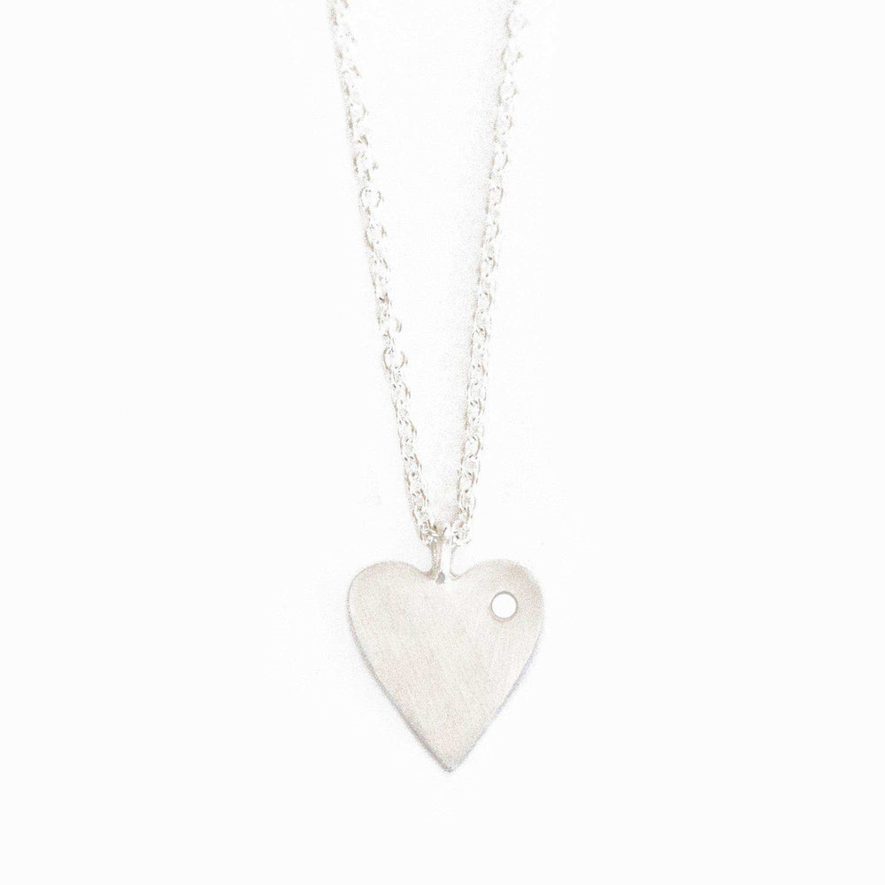 Silverpolished Heart Necklace - Asha Handicrafts - Flyclothing LLC