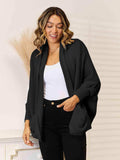 Open Front Cardigan with Pockets - Trendsi - Flyclothing LLC