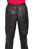 Scully BLACK PLONGE PANTS PLEATED FRONT - Scully Leather - Flyclothing LLC