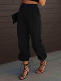High Waist Drawstring Pants with Pockets - Trendsi - Flyclothing LLC