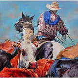 Limited-Edition Branding Day Silk Scarf by Sophy Brown - Rockmount Clothing - Flyclothing LLC