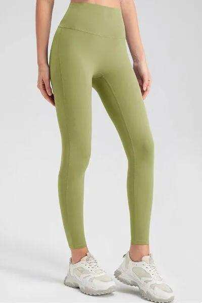 High Waist Skinny Active Pants - Trendsi - Flyclothing LLC