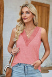 Lace Detail V-Neck Tank - Trendsi - Flyclothing LLC