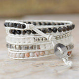 Natural Stone Layered Bracelet - Trendsi - Flyclothing LLC