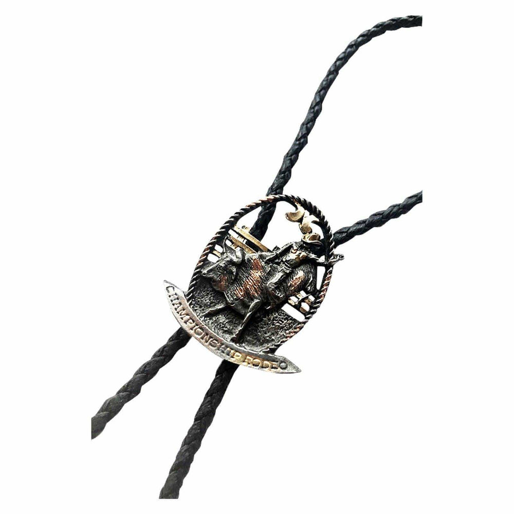 Tri-Color Professional Bullrider Western Bolo Tie - Rockmount Clothing - Flyclothing LLC