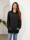 Raglan Sleeve Front Pocket Hoodie - Trendsi - Flyclothing LLC