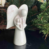 Angel Soapstone Sculpture Holding Dog - SMOLArt - Flyclothing LLC