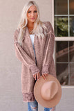 Heathered Open Front Longline Cardigan - Trendsi - Flyclothing LLC